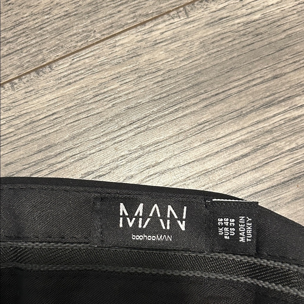 Boohoo Mens Classic Black Dress Pants - Picture 2 of 3